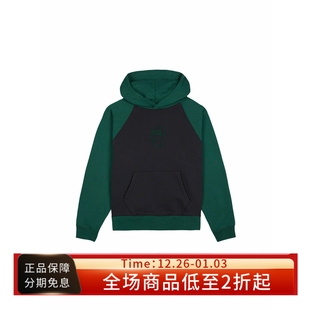 Hoodie美式 Brain Logo 23FW 街头重磅棉绒刺绣套头连帽卫衣 Dead