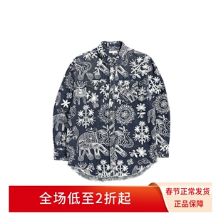 #HPT#ENGINEERED GARMENTS(EG) 23SS复古刺绣宽松牛仔长袖衬衫男