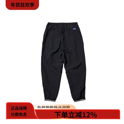 Liberaiders黑色尼龙宽松长裤