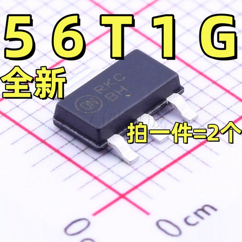 BCP56T1G 贴片SOT-223 丝印BH 1A 80V  NPN 三极管(2个）