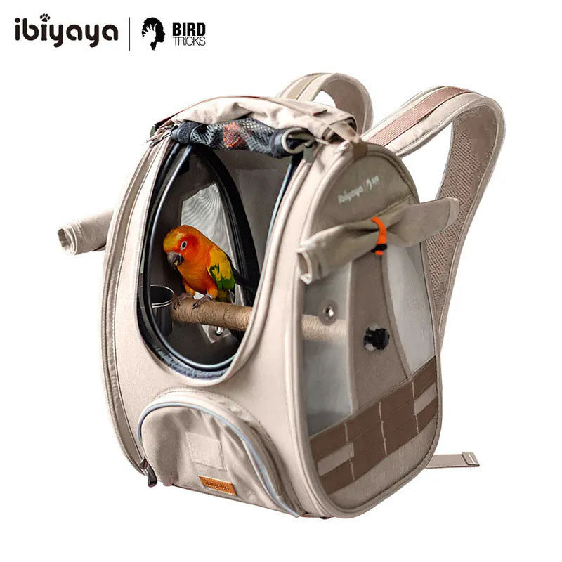 ibiyaya依比呀呀鸟包后背包外出便携包鹦鹉宠物鸟双肩包FC2296