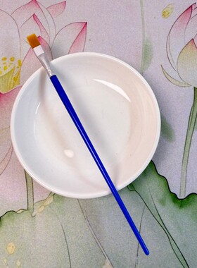 非遗绒花辅助工具放定型液小盘子