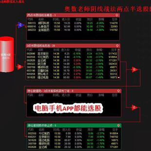 通达信版奥数老师阴线战法尾盘两点半选股隔日卖出公式股票池