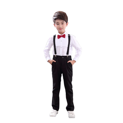 六一儿童合唱演出服男女童背带裤中小学生大合唱团诗朗诵表演服装