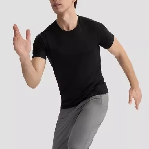 迪Running平替！索罗那凉感面料男士跑步运动健身短袖针织T恤潮