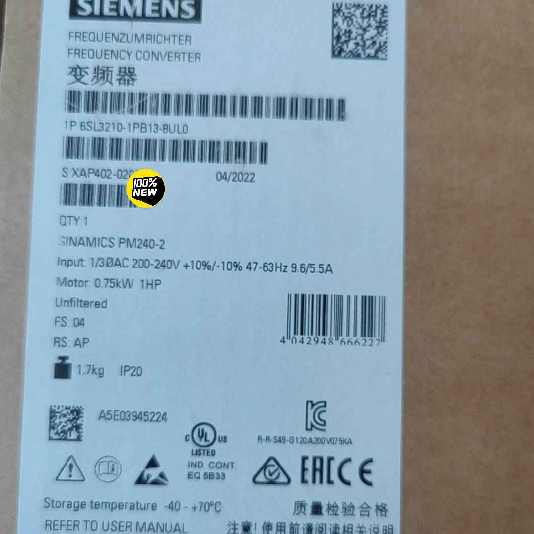 议价G120变频器6SL3210-1PB13-8UL0重载适用