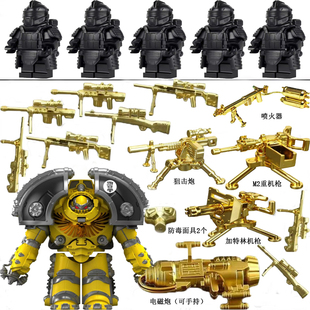 乐容高星际战士不屈终结者极限战士暗黑天使积木人仔拼装男孩玩具