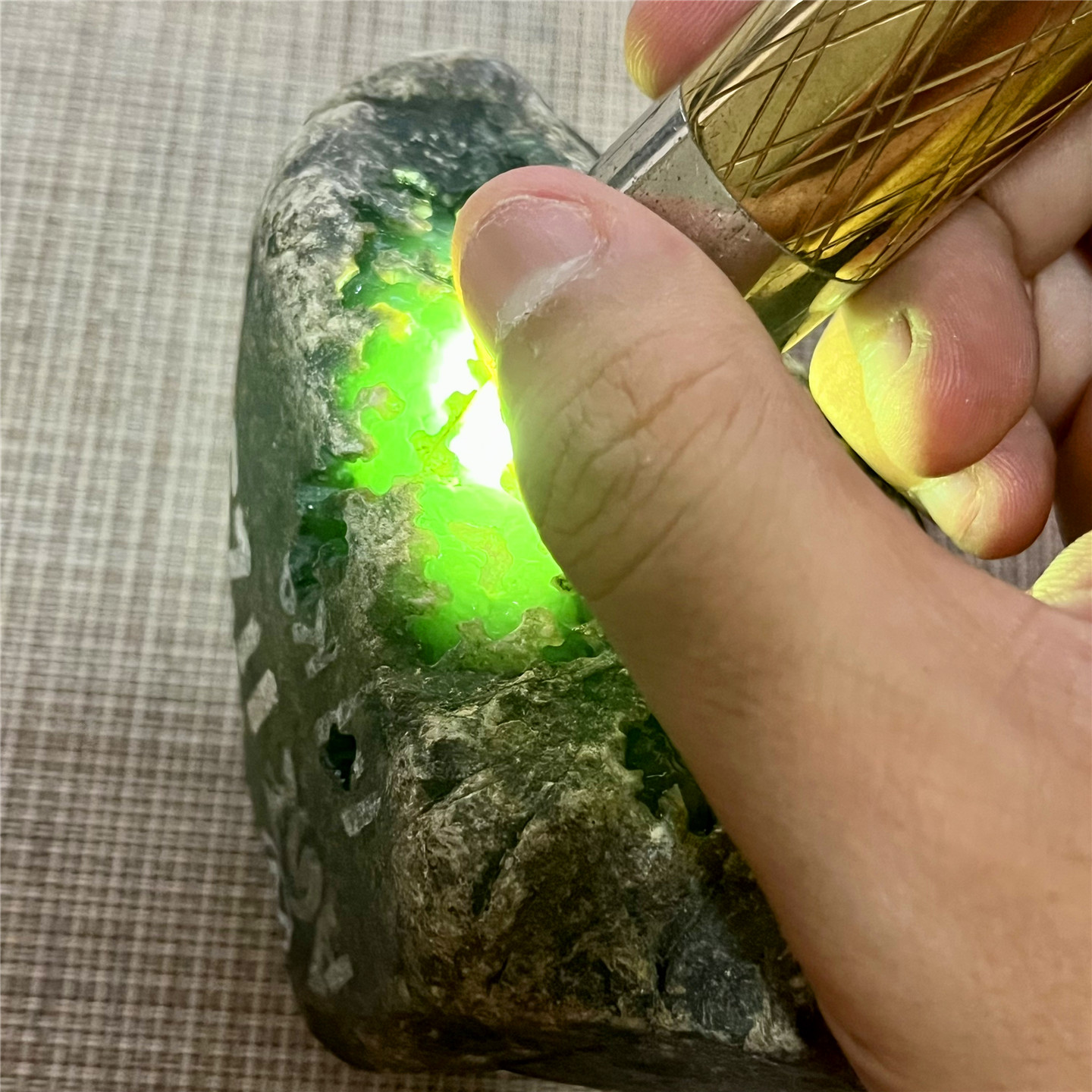 天然老坑翡翠玉石南奇冰晴起胶感