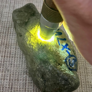 翡翠原石玉石毛料莫西沙敞口皮壳紧致种水化开起雾细脱沙冰种表现