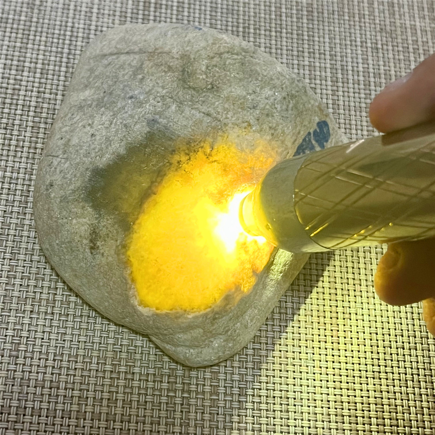 天然老坑翡翠玉石大马坎冰黄起胶