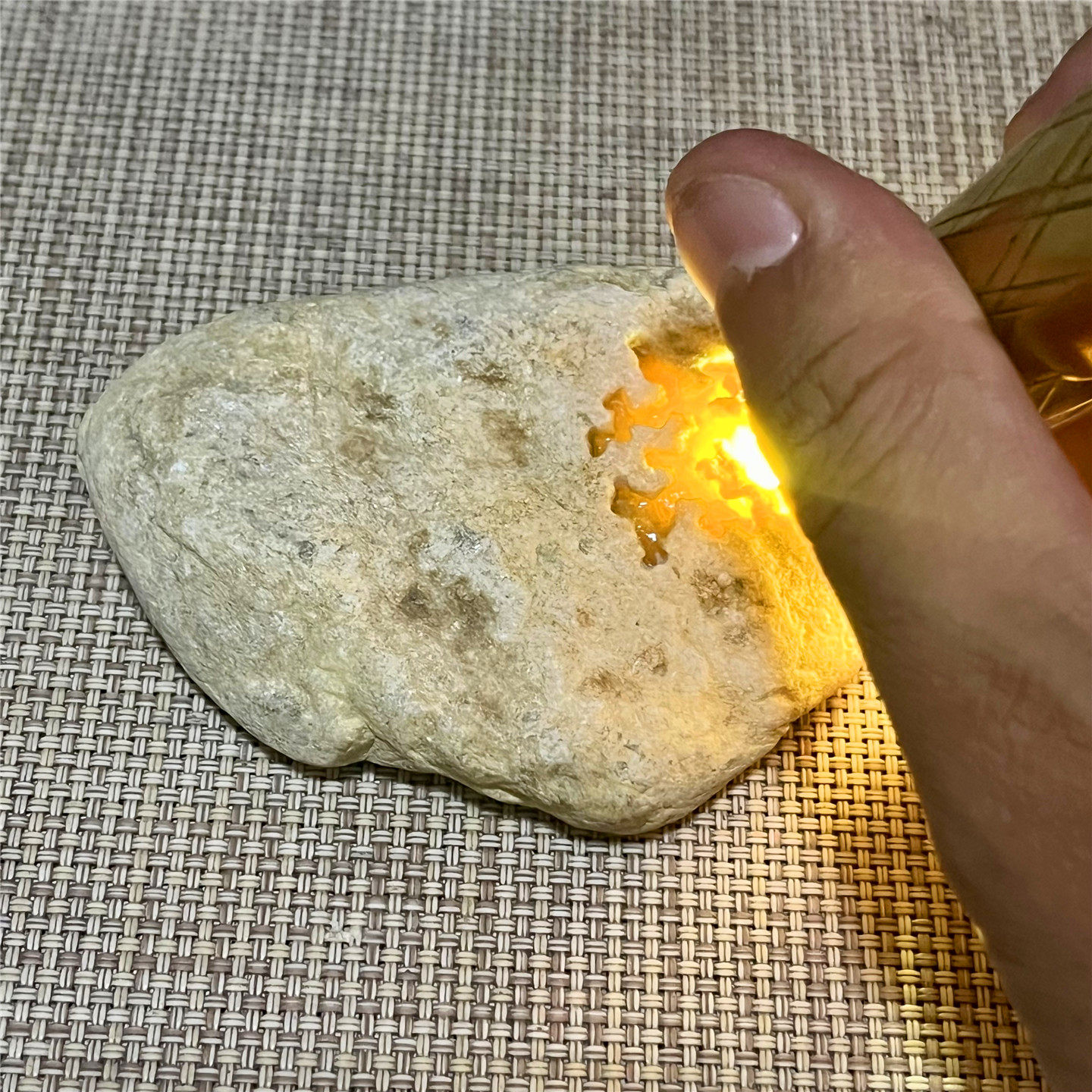 天然老坑翡翠玉石大马坎化冰黄翡