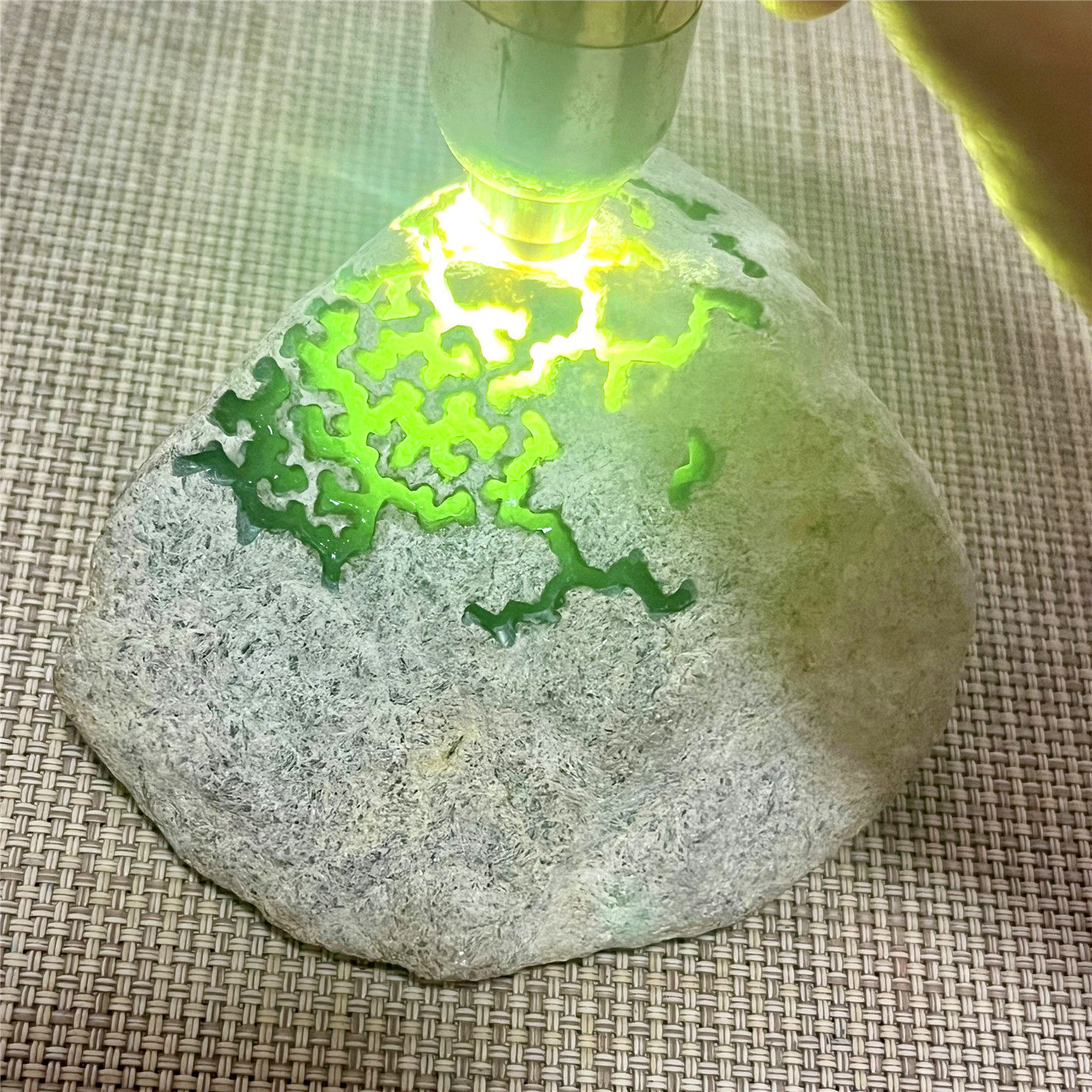 天然老坑翡翠玉石莫西沙冰晴起罡