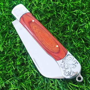 广西平南恒青小刀手工锻打折叠家用精美户外多功能削皮锋利水果刀