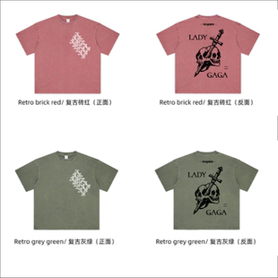 【东京限定】热门新品现场ladygaga周边独特小众t恤复古vintage