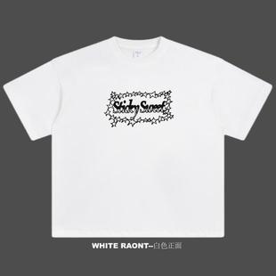 sticky同款 自制Beyonce碧昂斯周边新款 重磅纯棉宽松短袖 ABCMJ