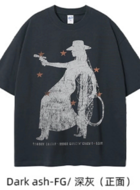 【ABCMJ】自制碧昂斯CC2025巡演美式重磅纯棉宽松短袖