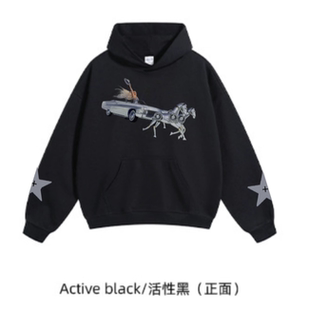 ABCMJ BEYONCE周边美式 BIC HOODIE 宽松重磅纯棉连帽卫衣 ZIP
