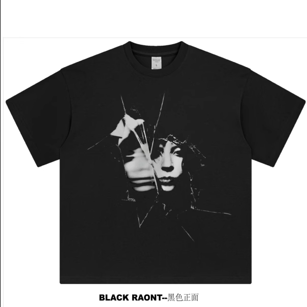 【ABCMJ】自制Lady gaga新专MAYHEM周边同款重磅纯棉宽松短袖