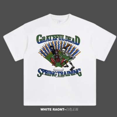 【ABCMJ】vintage Band Grateful Dead 周边宽松棉短袖