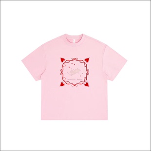 重磅宽松短袖 自制插排姐ChappellRoan周边LUCK美式 T恤 ABCMJ