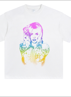 【ABCMJ】自制布兰妮Britney Spears25周年纪念周边美式重磅T恤