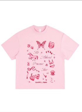 【ABCMJ】自制插排姐ChappellRoan周边美式索罗娜宽松短袖T恤