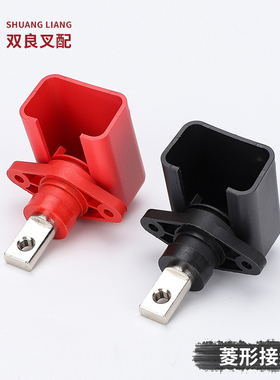 全铜柱体50A150A300A菱形穿墙式接线柱储能柜锂电池平方接线端子