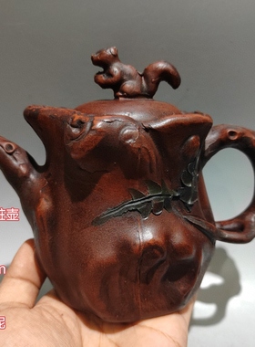 台湾回流老紫砂壶名家家用旧藏老茶壶纯全手工古玩古董收藏古玩