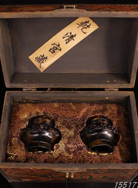 古玩珍藏收老宫廷御用雅玩纯手工镂空雕刻蛐蛐罐蛐蛐盒一对