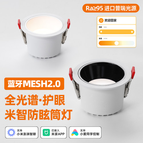 智能MESH2.0护眼深杯防眩筒灯
