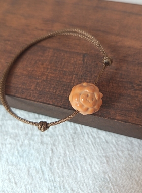 猴头雕刻小绵羊手链核桃原籽
