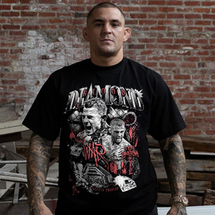 钻石达斯汀普UFC圆领美式小领口T恤