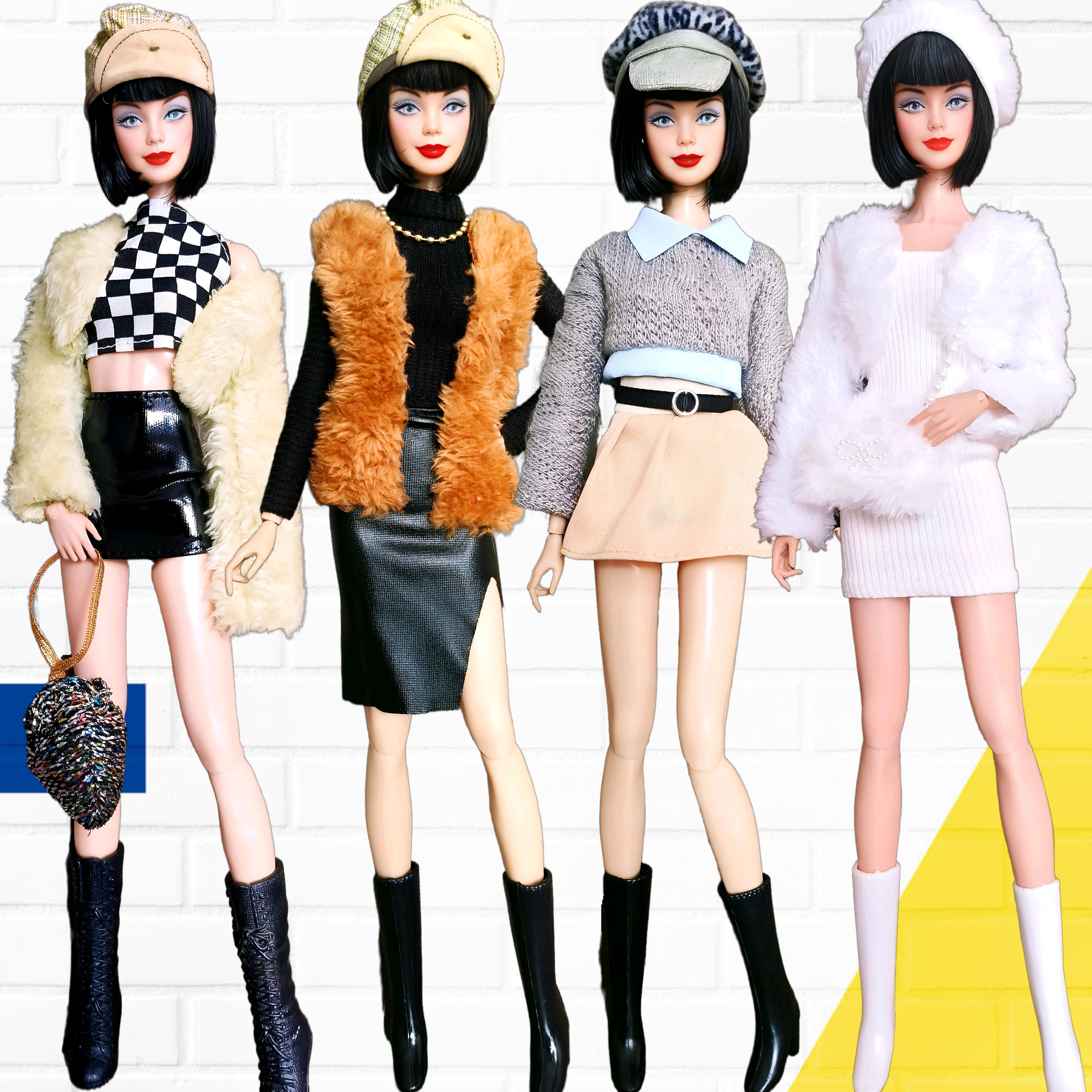 30厘米6分洋娃娃时尚衣服套装比芭珍妮ST桃子PP心怡小布丽佳FR-16