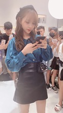 减龄娃娃领绸缎长袖 衬衫 上衣 LOYO卡卡2019秋装 新品