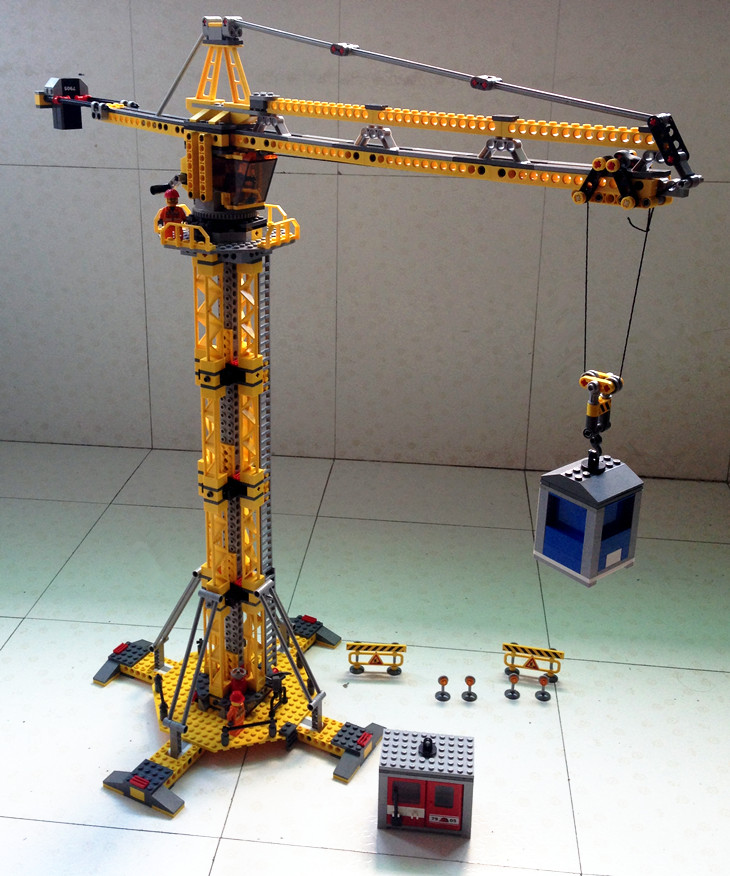 lego 7905 乐高7249城市大型积木轮式起重机拼搭收藏塔吊儿童玩具
