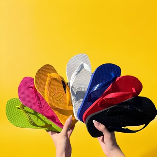 巴西哈瓦那havaianas人字拖男女拖鞋 沙滩外穿凉拖 TOP宽带防滑夏季