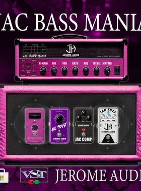国产FR3DM算法贝斯效果器JAC BASS MANIA贝斯狂PC专用VST与EXE