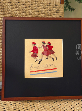 玄关卧室实木油画布装饰画