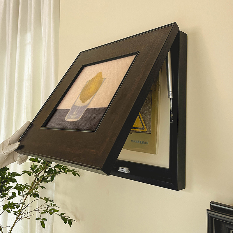 全屋中古风是超薄电表箱挂画