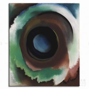 森林里的乔治湖 Georgia O'Keeffe 欧姬芙艺术装饰画客厅玄关酒吧