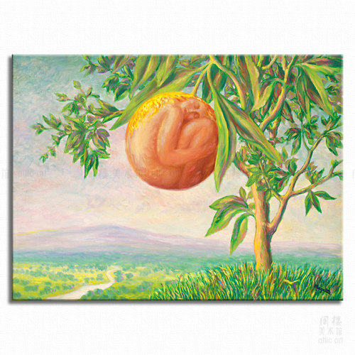 幸福马格利特艺术风装饰画