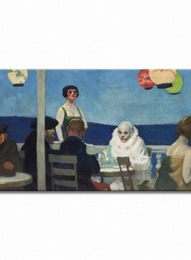 蓝色傍晚 Edward Hopper 霍普 装饰画 美国艺术客厅书房卧室酒吧