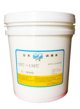 日本川美 C980 特种白色脂 工业机械润滑脂 高温轴承锂基脂 18L