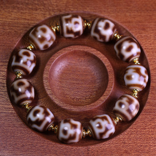 5A级西藏天然真品老矿原石玛瑙达洛宝瓶天珠手串项链14*14mm左右