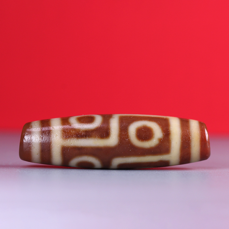 圣饰奇缘 八戒直播专拍 西藏真品天然玛瑙牙黄至纯六眼天珠项链