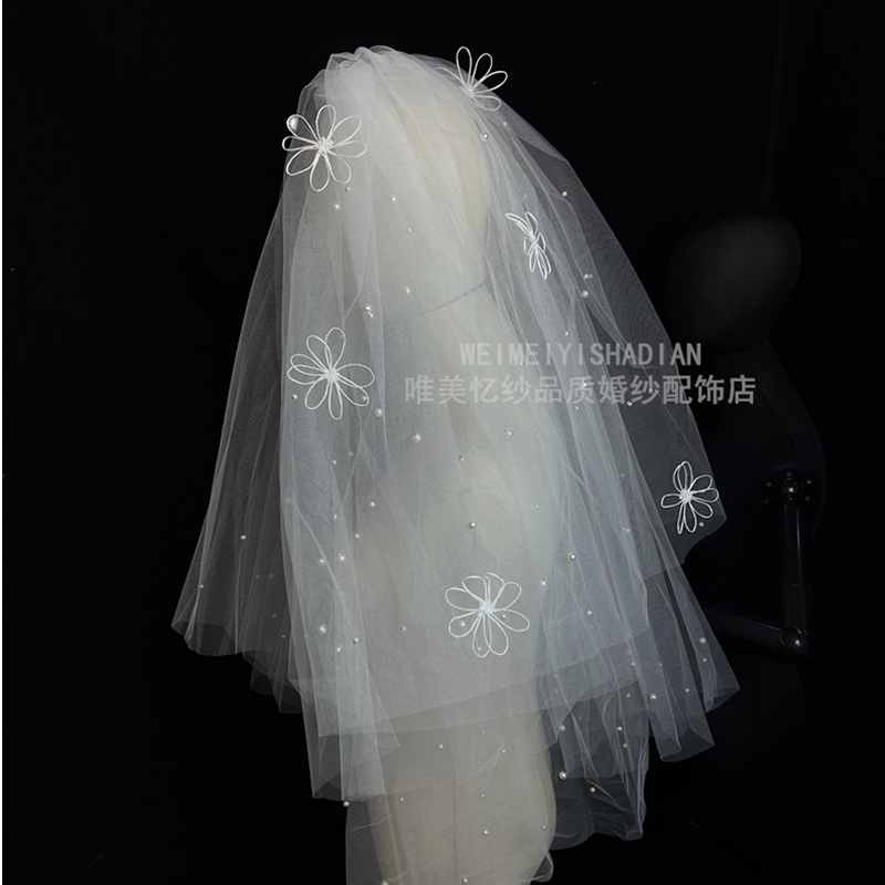新款简约双层结婚蓬松