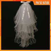 Net red, tiktok, voice, portrait, veil, photo, props, bride headwear, wedding headwear, super fairy series.