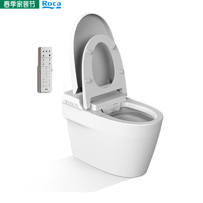 卫浴全自动即热连体翻盖智能马桶