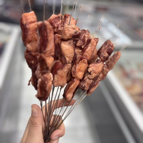 风干爆汁油边烧烤油炸商用批发油边原料2斤风干爆汁大油边串油边