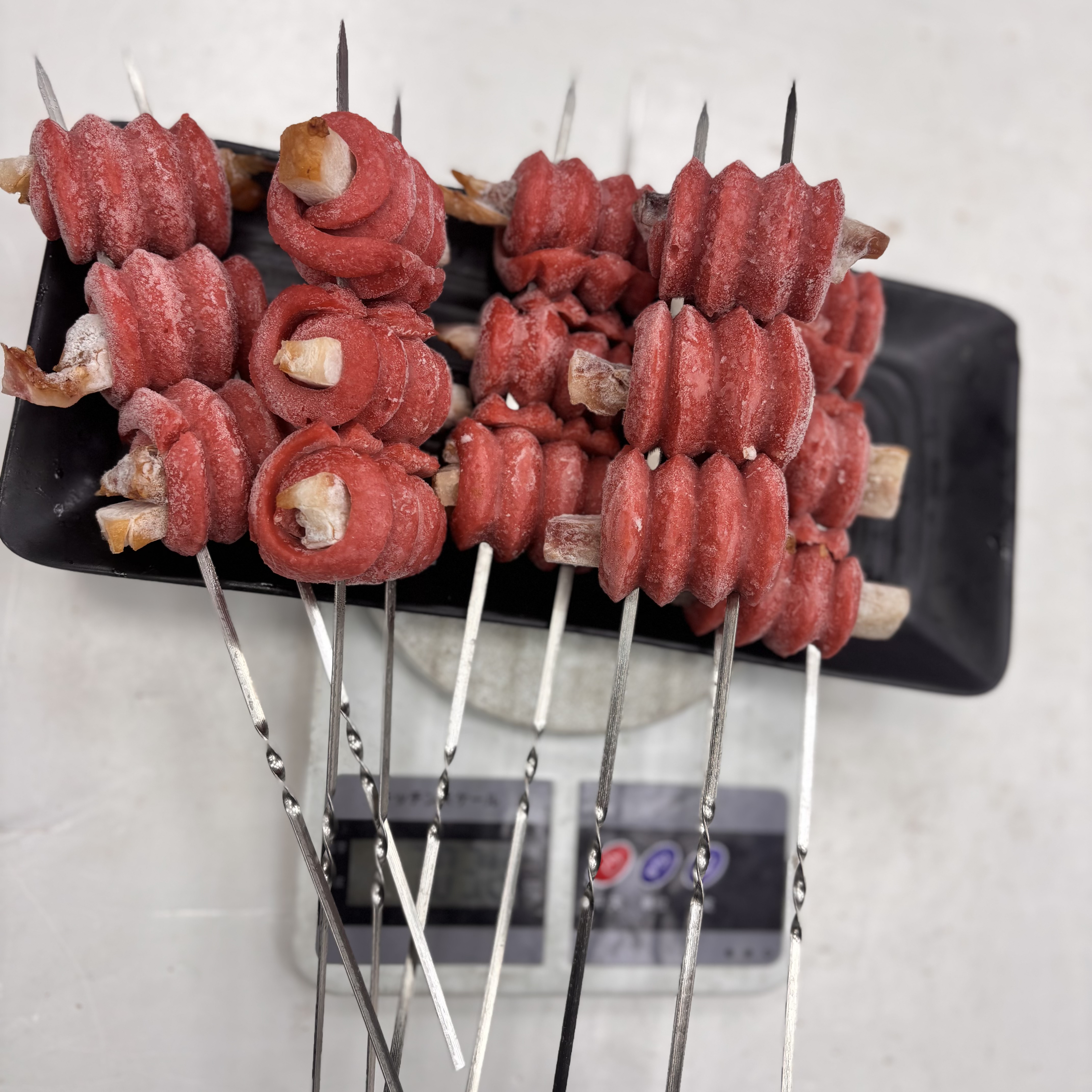 网红开花肠卷牛蹄筋墩墩肠5串烧烤油炸半成品商用批发食材墩墩肠